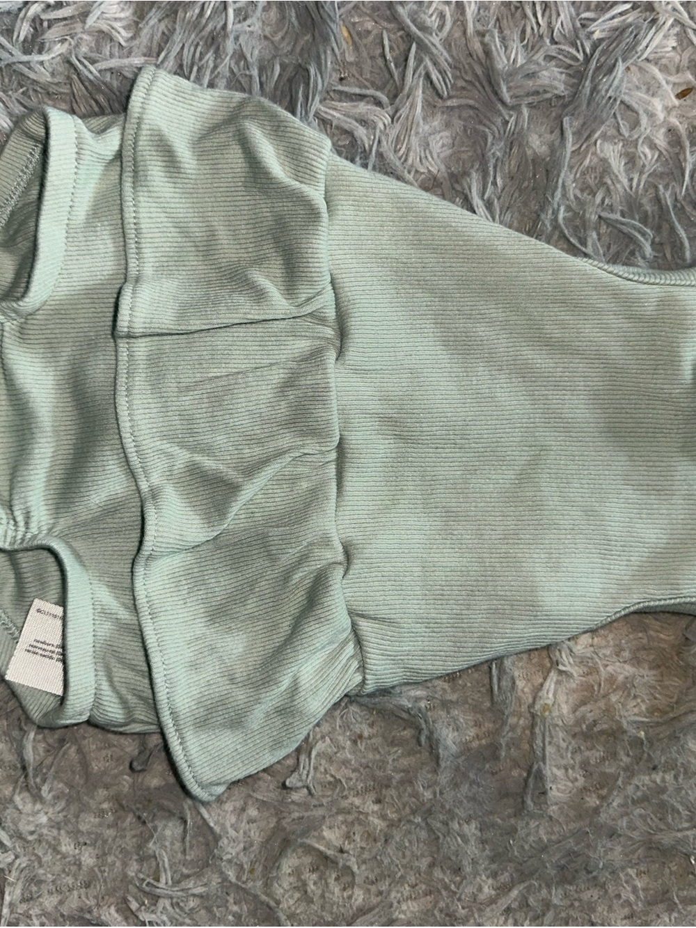 Carter's Mint Green Ribbed Skort with Ruffle Waist